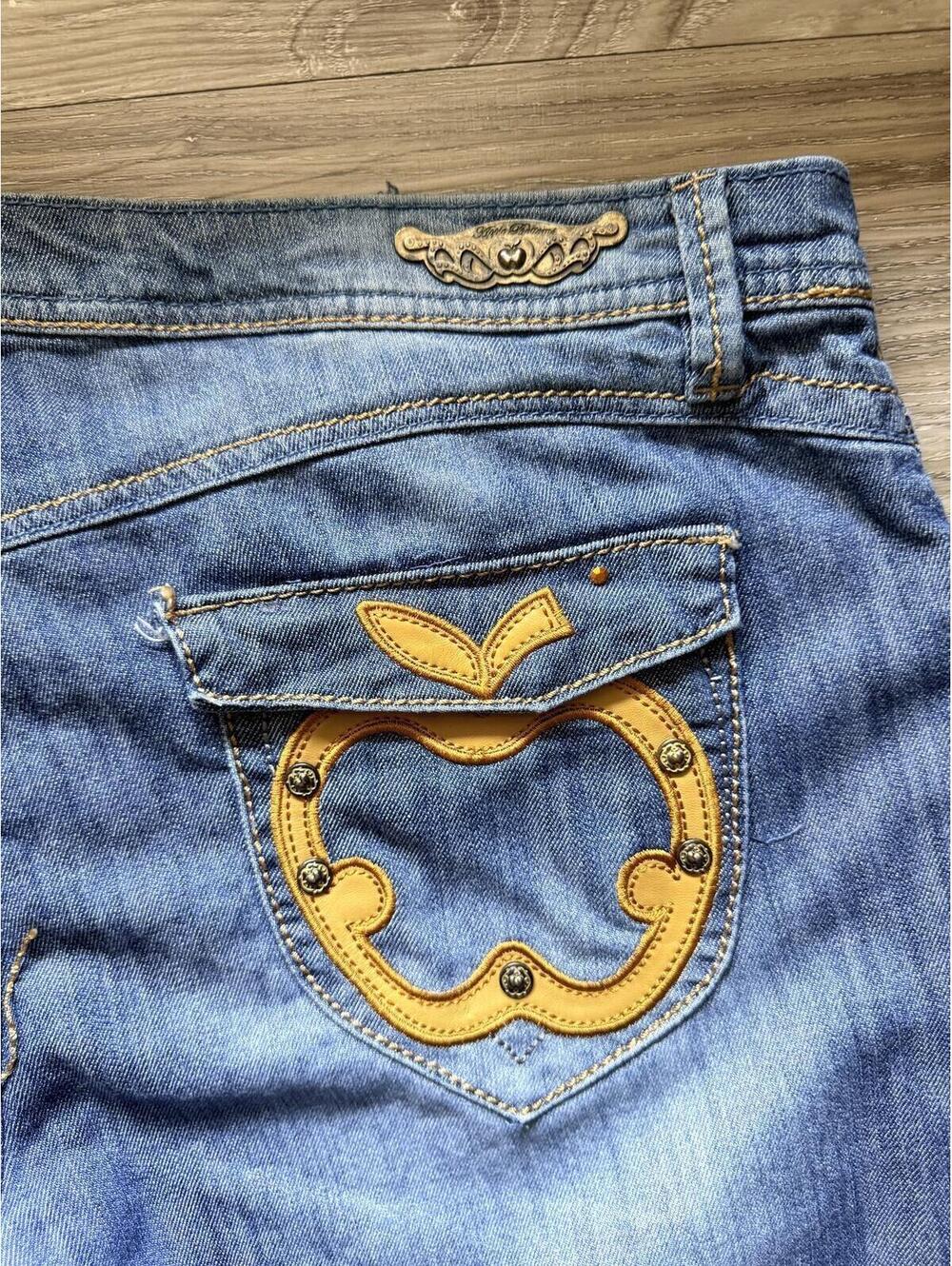 Y2K Apple Bottoms Blue Denim Jeans Size 13/ 14